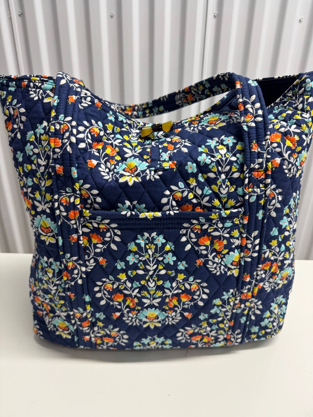Vera Bradley NWOT Grand Tote 2.0 & Wallet Vibrant Chandelier Floral Pattern